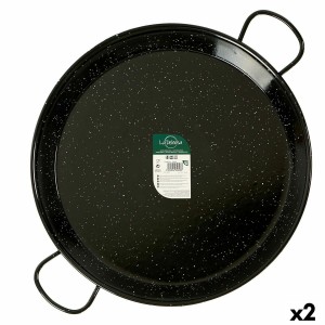 Pfanne La Dehesa 0270-LD 0270-LD Schwarz Emaillierter Edelstahl Ø 70 cm 86 x 6 x 70 cm (2 Stück)