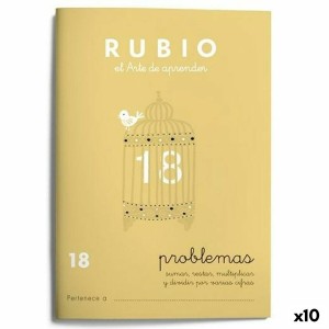 Cahier de maths Rubio Nº 18 A5 Espagnol 20 Volets (10 Unités)