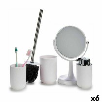 Bath Set Berilo CN-B6369-W CN-B6369-W White polypropylene 16,5 x 29,5 x 17 cm 4 Pieces (6 Units)