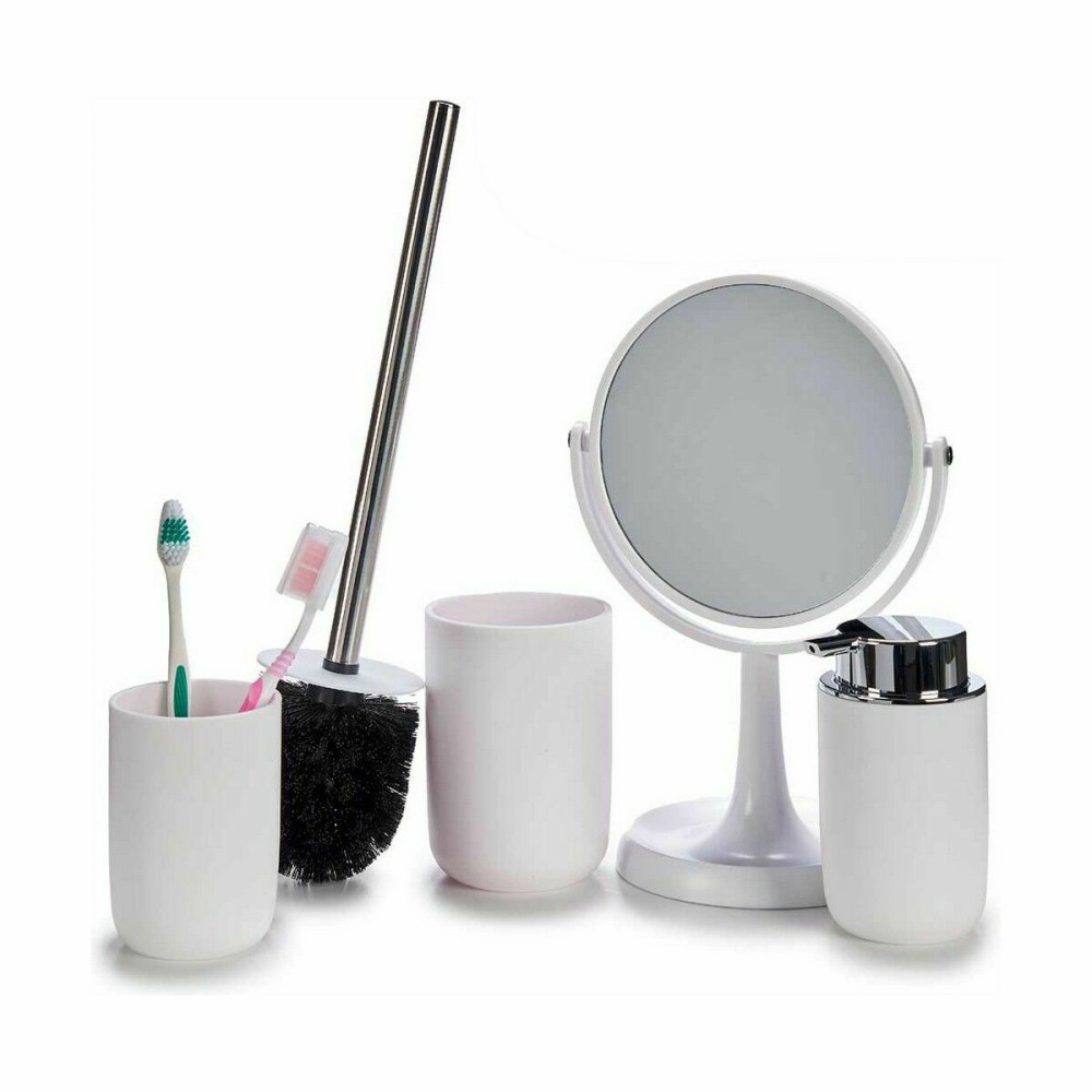 Bath Set Berilo CN-B6369-W CN-B6369-W White polypropylene 16,5 x 29,5 x 17 cm 4 Pieces (6 Units)