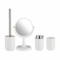 Bath Set Berilo CN-B6369-W CN-B6369-W White polypropylene 16,5 x 29,5 x 17 cm 4 Pieces (6 Units)