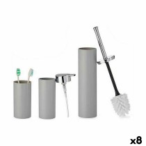 Ensemble de Bain Berilo B6274 S3-1 B6274 S3-1 Gris Plastique 16,5 x 8 x 32,5 cm (8 Unités)