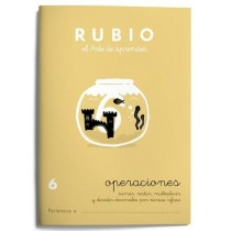 Cahier de maths Rubio Nº 6 A5 Espagnol 20 Volets (10 Unités)