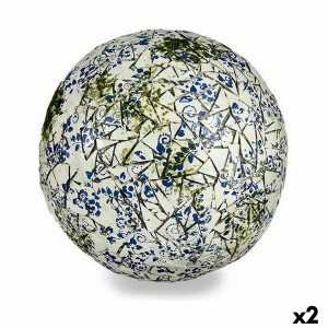 Figure décorative de jardin Ibergarden ZD180106 ZD180106 Polyrésine Ballon 31,5 x 31,5 x 31,5 cm (2 Unités)