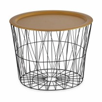 Table d'appoint Gift Decor JY21093L JY21093L Noir Doré 62 x 45,5 x 62 cm (4 Unités)