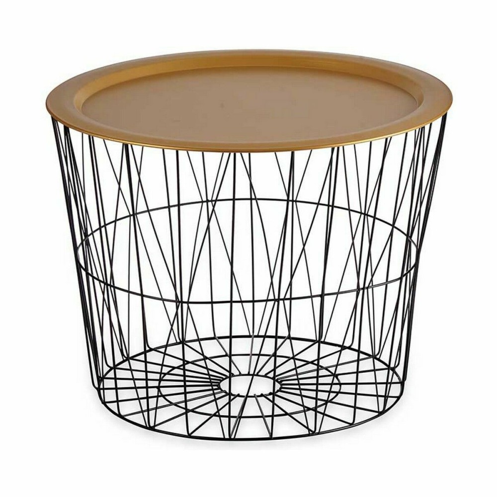 Beistelltisch Gift Decor JY21093L JY21093L Schwarz Gold 62 x 45,5 x 62 cm (4 Stück)