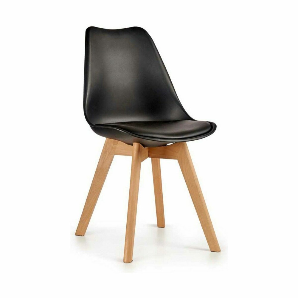 Dining Chair Gift Decor 3B 3B Brown Black Wood Plastic 42 x 80 x 50 cm (4 Units)