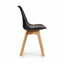 Esszimmerstuhl Gift Decor 3B 3B Braun Schwarz Holz Kunststoff 42 x 80 x 50 cm (4 Stück)