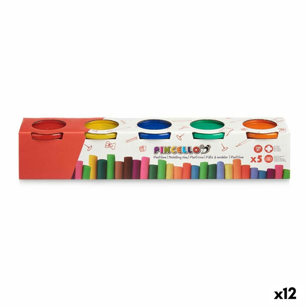 Modelling Clay Game Pincello 503 Yellow Blue Red Green Orange (12 Units)