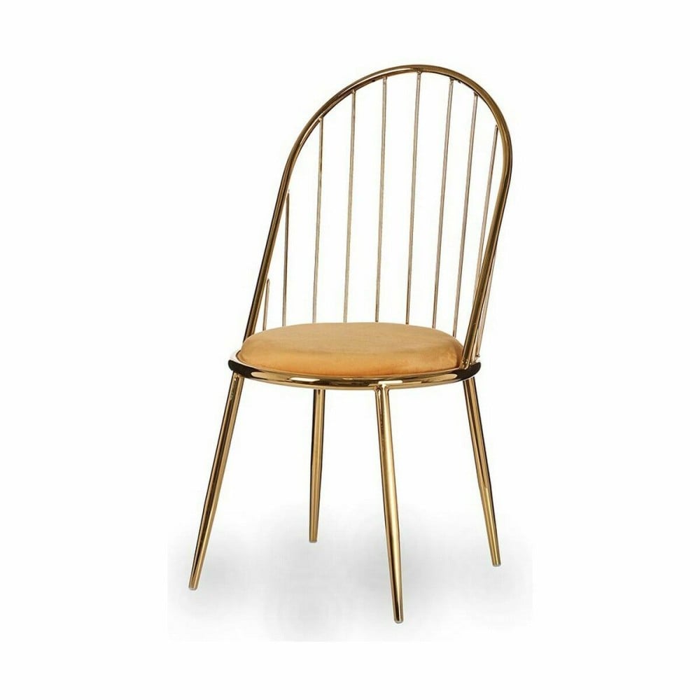 Chair Gift Decor 036 A 036 A Golden Mustard Polyester Iron 48 x 95,5 x 48 cm Bars (2 Units)