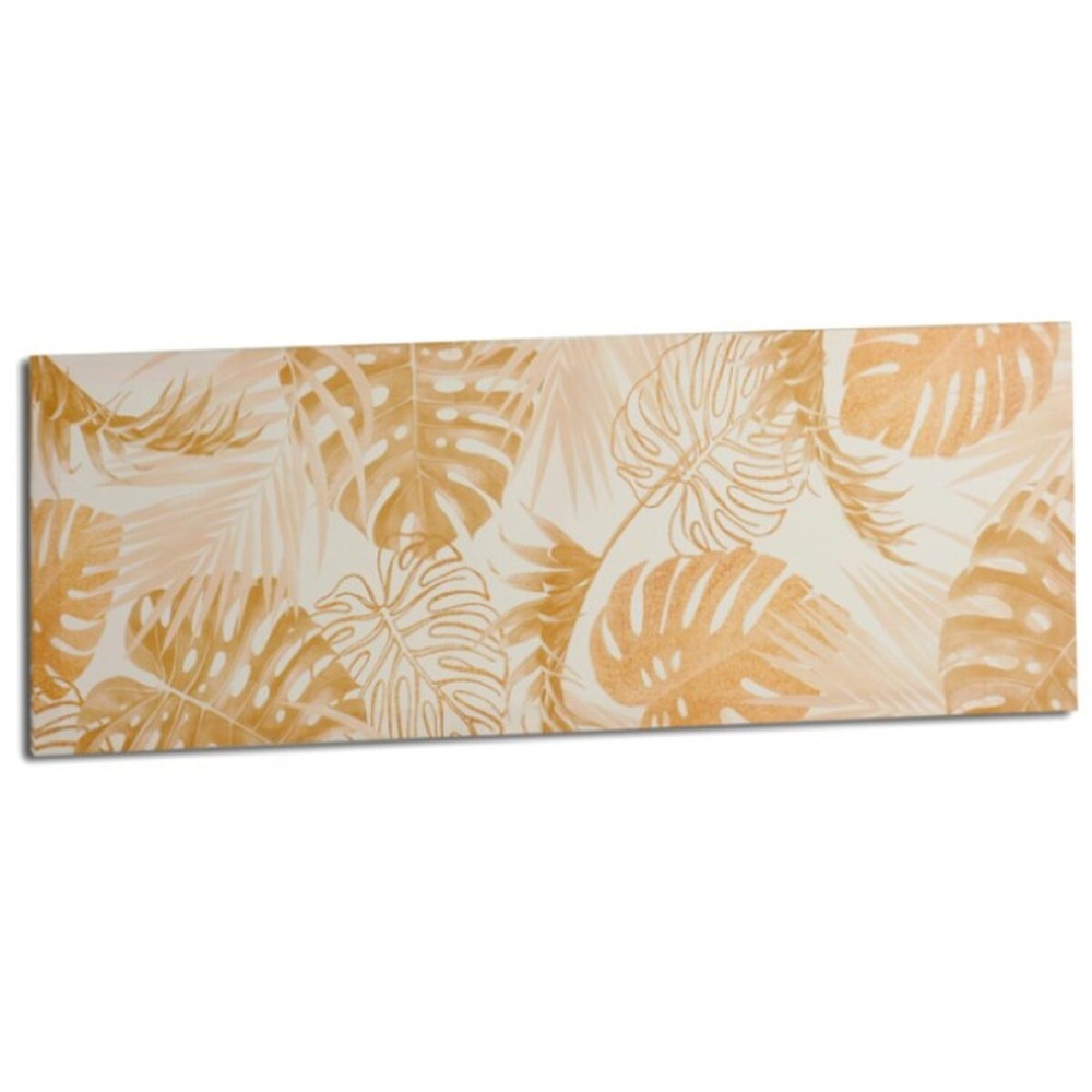 Leinwand Gift Decor PC341811 PC341811 Gold Pflanzenblatt 90 x 30 x 1,5 cm (12 Stück)