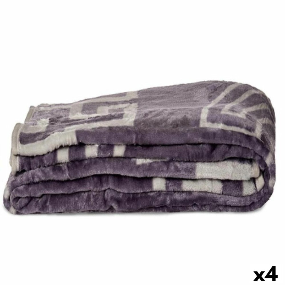 Decke Gift Decor 3383 3383 Grau 220 x 240 x 0,5 cm (4 Stück)