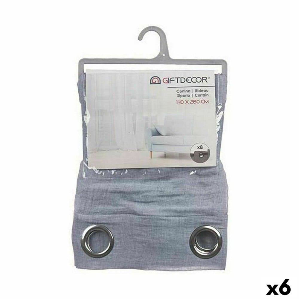 Vorhang Gift Decor SLB8576-10 SLB8576-10 Blau 140 x 0,1 x 260 cm