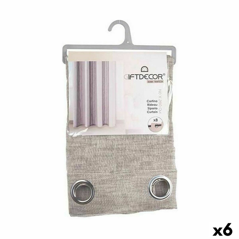 Vorhang Gift Decor SLB8047-3 SLB8047-3 Braun 140 x 0,1 x 260 cm