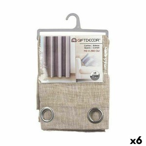 Vorhang Gift Decor SLB8047-2 SLB8047-2 Beige 140 x 0,1 x 260 cm 34 x 3,5 x 26 cm
