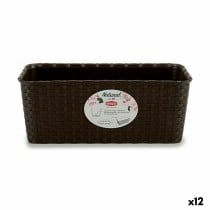 Planter Stefanplast 73601 73601 Plastic 13 x 11 x 28,5 cm 28,5 x 11 x 13 cm (12 Units)