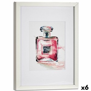 Painting Gift Decor 94934 94934 Yellow Blue White Red Glass Particleboard Perfume 33 x 3 x 43 cm (6 Units)