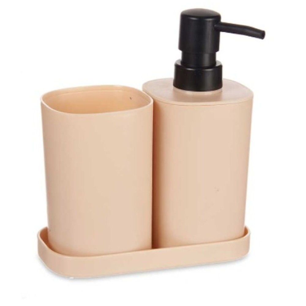 Bath Set Berilo B8108-S3-BEIGE B8108-S3-BEIGE Black Beige polypropylene (12 Units)