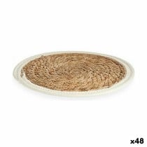 Untersetzer Gift Decor 89715 89715 Weiß natürlich Naturfaser 30 x 1 x 30 cm (48 Stück)