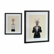Painting Gift Decor 77516 77516 Black Multicolour Particleboard 43 x 3 x 53 cm (6 Units)