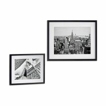 Painting Gift Decor 94951 94951 Black Wood Glass Building 43 x 3 x 53 cm (6 Units)