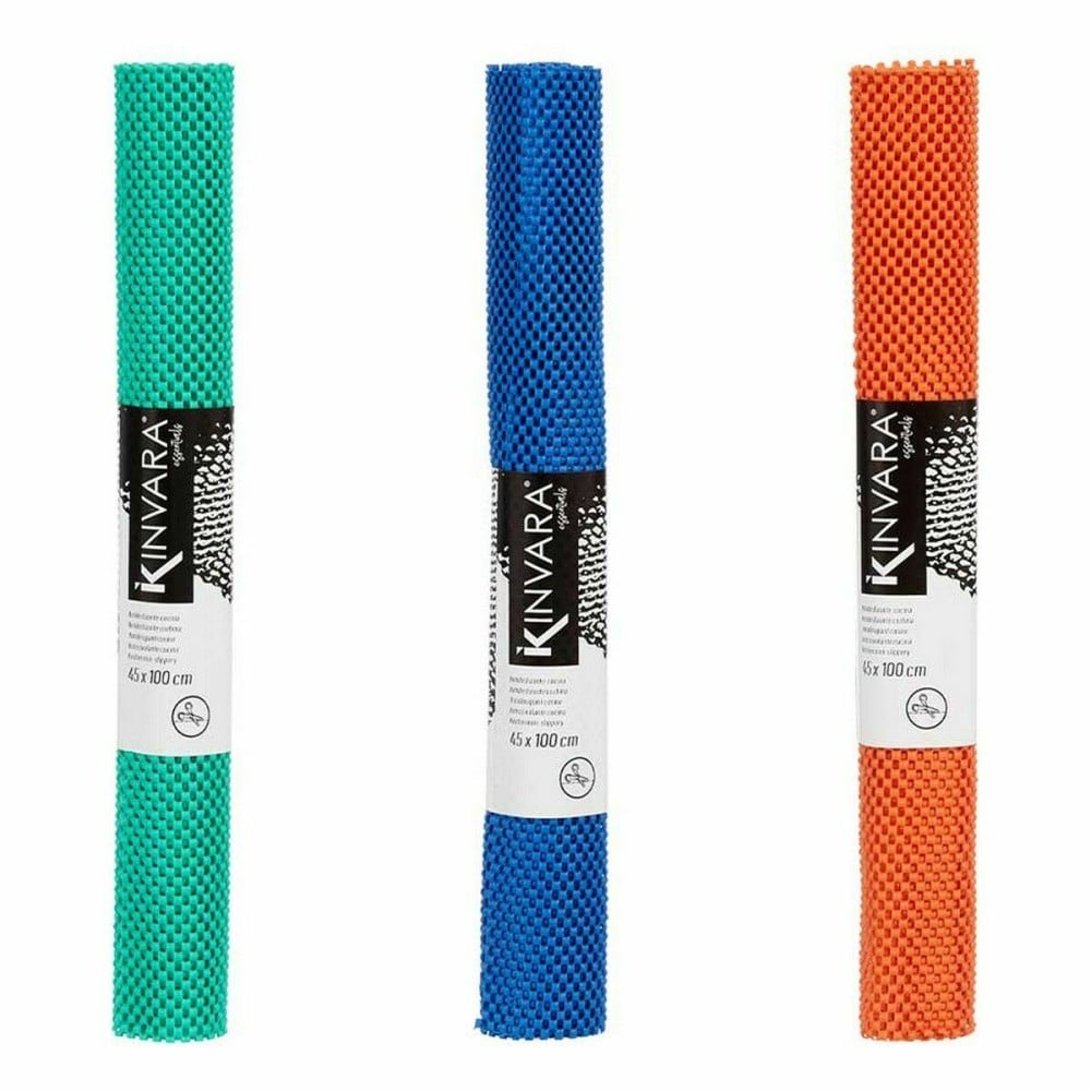 Anti-Rutsch-Matte Kinvara SJ-A104-2 SJ-A104-2 Blau Gummi Kunststoff 45 x 100 cm 45 x 0,01 x 100 cm 5 x 45 x 5 cm (24 Stück)