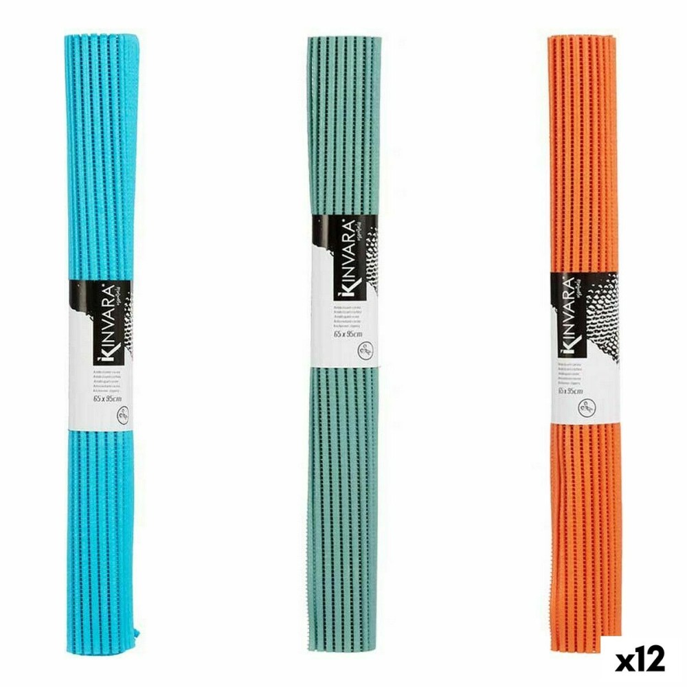 Non-slip Mat Kinvara SJ-A106-2 SJ-A106-2 Rubber Plastic 65 x 95 cm 65 x 0,03 x 95 cm 7 x 65 x 7 cm (12 Units)
