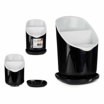 Égouttoir à couverts Kinvara AP-9143 AP-9143 Blanc Noir Plastique 12 x 19 x 12,5 cm Smoking (12 Unités)