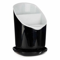 Égouttoir à couverts Kinvara AP-9143 AP-9143 Blanc Noir Plastique 12 x 19 x 12,5 cm Smoking (12 Unités)