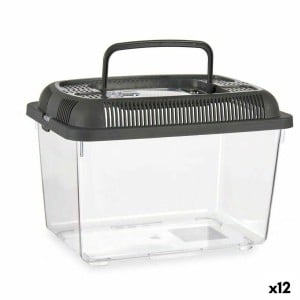 Fischbecken Mascow 87862 87862 Anthrazit Kunststoff 3 L 17 x 16 x 24 cm Mit Griff Mittel (12 Stück)