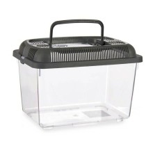 Bocal à poisson Mascow 87862 87862 Anthracite Plastique 3 L 17 x 16 x 24 cm Avec poignée Moyen (12 Unités)