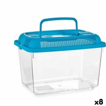 Bocal à poisson Mascow 87866 87866 Bleu Plastique 7 L 20 x 20 x 30 cm Avec poignée Grand (8 Unités)