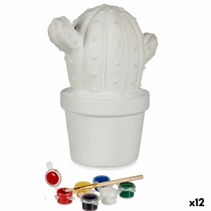 Sparschwein zum Anmalen Pincello BS2075L BS2075L Kaktus 12 x 21 x 17 cm (12 Stück)