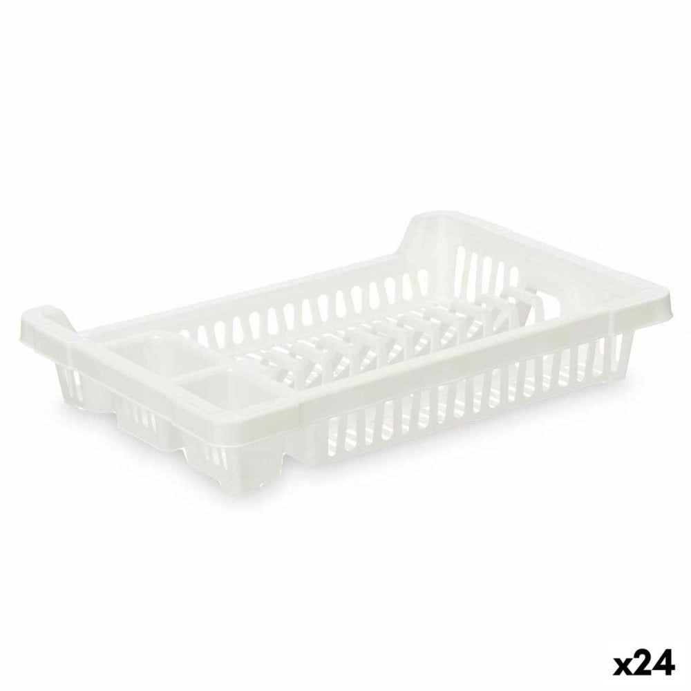 Abtropfsieb für die Spüle Kinvara 2601407-2 2601407-2 Weiß Kunststoff 42,5 x 7 x 29,5 cm (24 Stück)