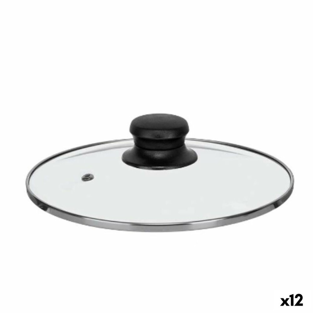 Couvercle pour marmite Kinvara CN-SW1304-20CM CN-SW1304-20CM Transparent Argenté Argent Métal verre Acier inoxydable Verre Acier