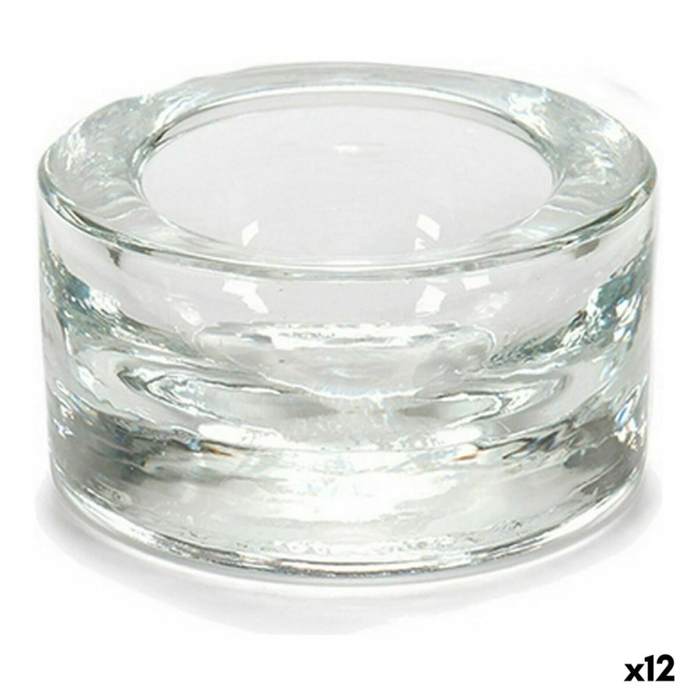 Kerzenschale Gift Decor CH00056P CH00056P Durchsichtig Glas 7 x 3,5 x 7 cm (12 Stück)
