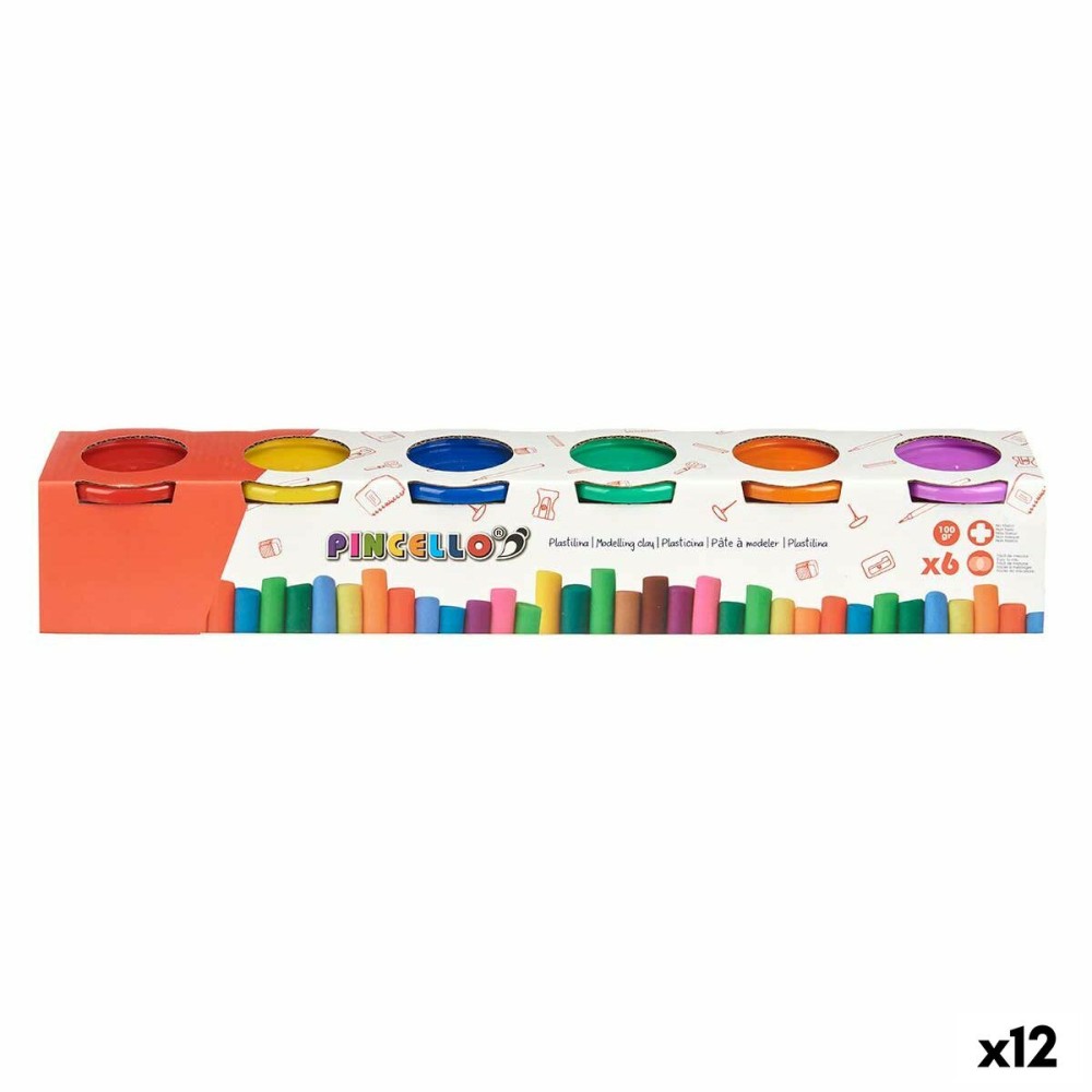 Knetspiel Pincello 504 504 Gelb Blau Rot grün Lila Orange (12 Stück)