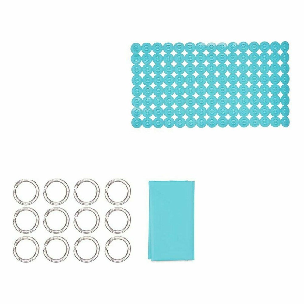 Bath Set Berilo CN-B6032A-BLUE CN-B6032A-BLUE Blue PVC Polyethylene EVA 28 x 42 x 6 cm (12 Units)