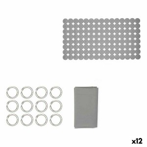 Bath Set Berilo CN-B6032A-GREY CN-B6032A-GREY Grey PVC Polyethylene EVA 28 x 42 x 6 cm (12 Units)