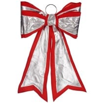 Schleife Krist+ HJ1-12073 HJ1-12073 Rot Silberfarben 40 x 60 cm Weihnachtsschmuck (6 Stück)