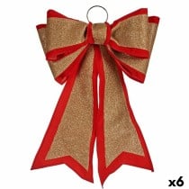 Lien Krist+ HJ1-12074 HJ1-12074 Rouge Doré 40 x 60 cm 53 x 56 x 7,5 cm Décorations de Noël (6 Unités)