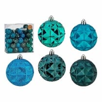 Lot de boules de Noël Krist+ HM20145-043/079 HM20145-043/079 Turquoise (4 Unités)