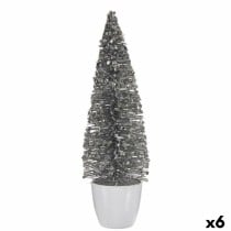Christmas Tree Krist+ 2402/13-2-1 2402/13-2-1 White Silver Plastic Christmas Tree 10 x 33 x 10 cm (6 Units)