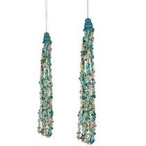 Weihnachtsschmuck Krist+ R201-039(2)-6 R201-039(2)-6 Blau Girlanden 3,5 x 2,5 x 35,5 cm Halsband (24 Stück)