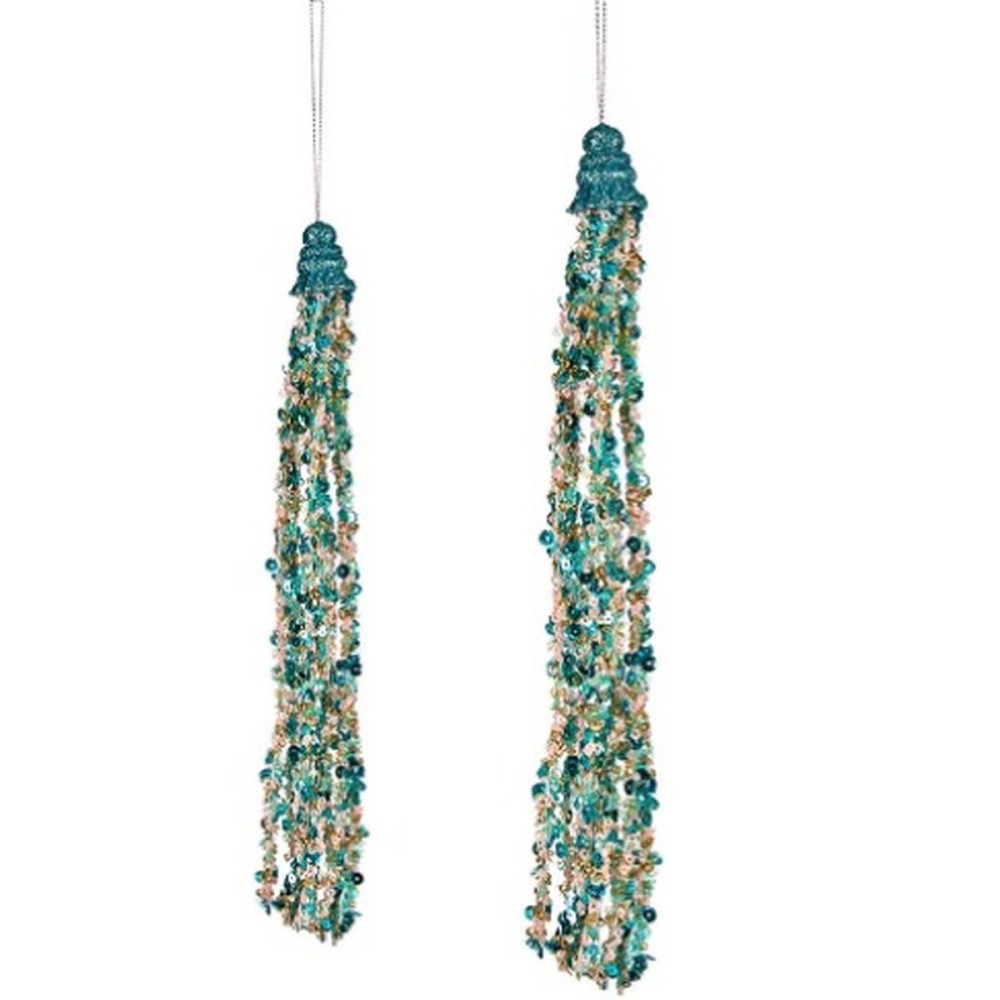 Weihnachtsschmuck Krist+ R201-039(2)-6 R201-039(2)-6 Blau Girlanden 3,5 x 2,5 x 35,5 cm Halsband (24 Stück)