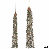 Weihnachtsschmuck Krist+ R201-038(2)-5 R201-038(2)-5 Blau Champagne Girlanden 3,5 x 2,5 x 35,5 cm Halsband (24 Stück)