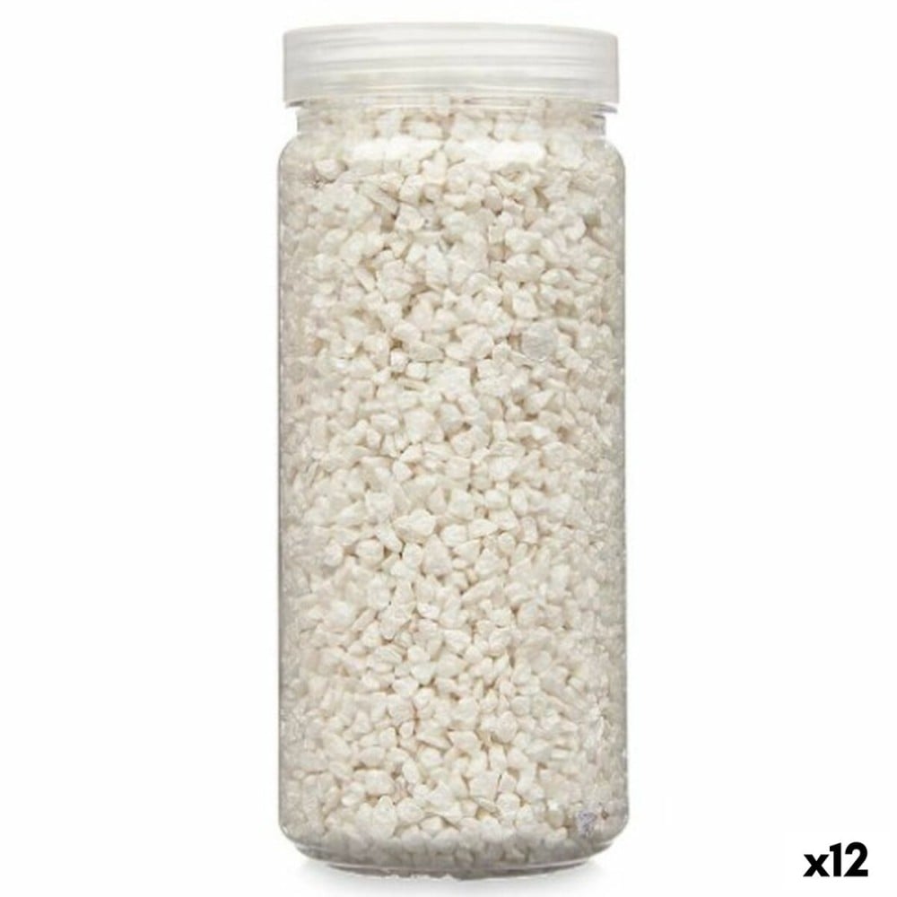 Deko-Steine Gift Decor 2341HFP-1Z9 2341HFP-1Z9 Weiß 2 - 5 mm 700 g 6,5 x 15,5 x 6,5 cm 6,2 x 15,3 x 6,2 cm 6,5 x 15,8 x 6,5 cm (