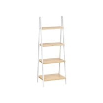 Badezimmerregal Berilo WR5504-4-426 Weiß natürlich 40 x 109,3 x 30 cm