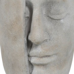 Vase Grey Cement Face 21 x 18 x 32,5 cm