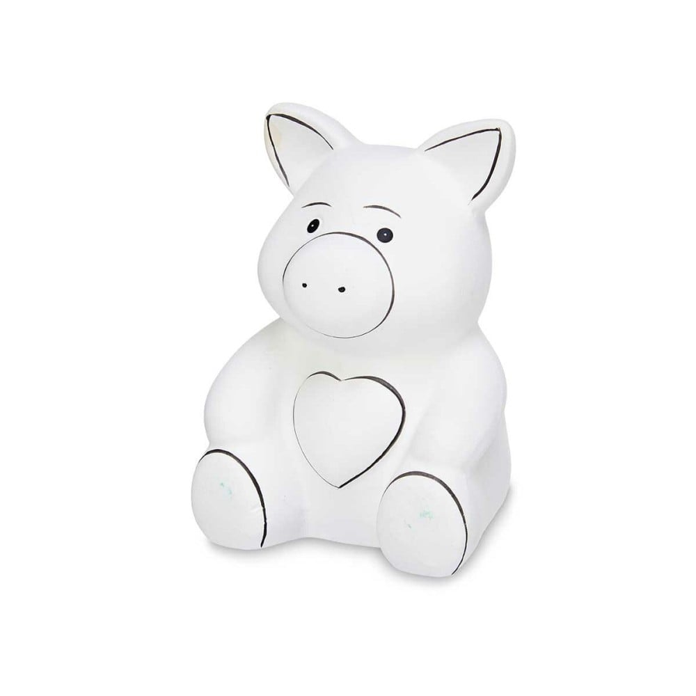 Paint Your Own Money Box Pincello 19282 19282 Ceramic Pig 9 x 11,8 x 8,5 cm 9 x 12,5 x 10 cm (12 Units)